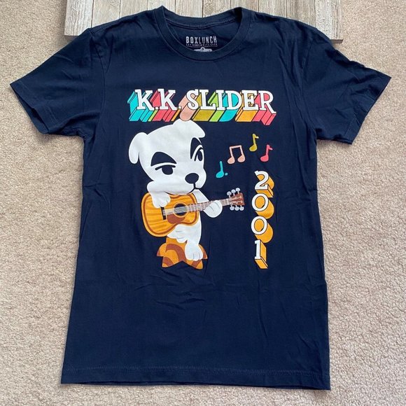 BoxLunch x Animal Crossing S K.K. Slider Double Sided Graphic T-Shirt Nintendo - Picture 1 of 12